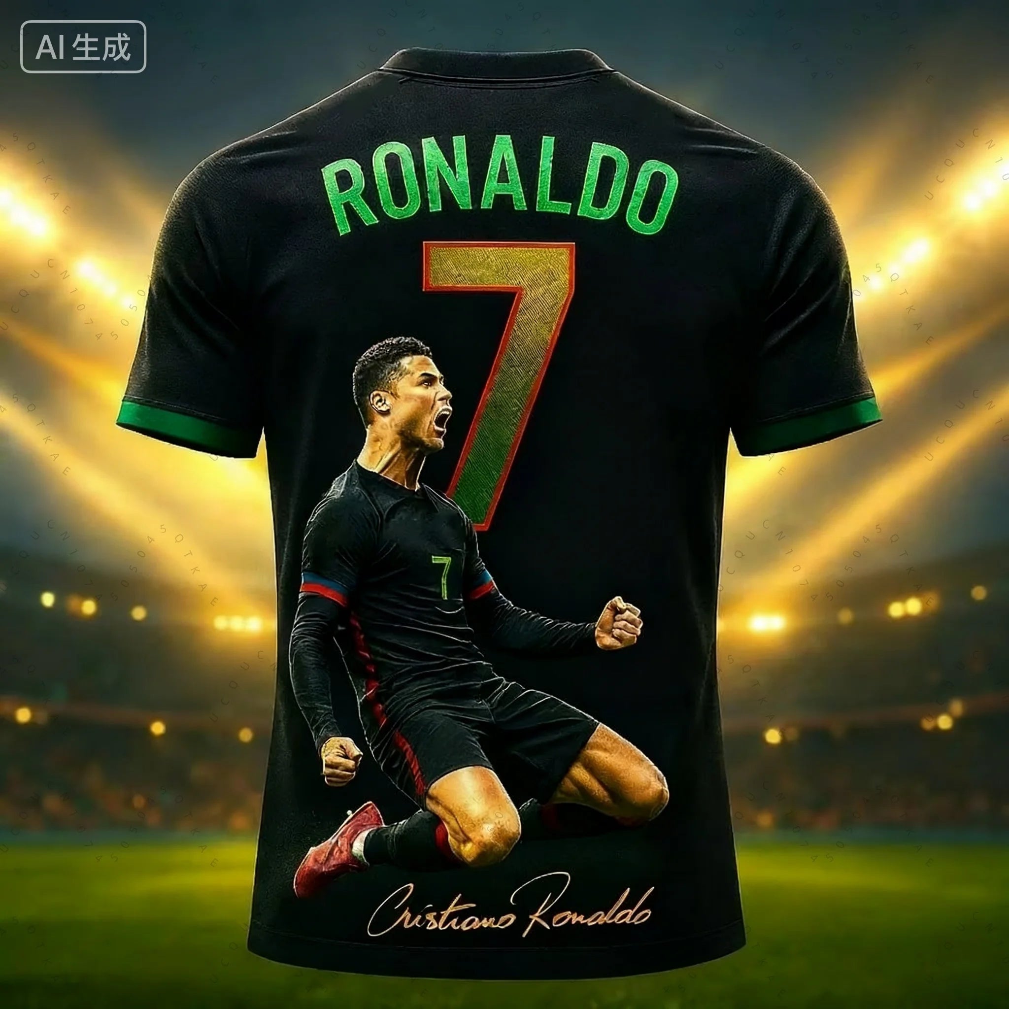 2026 Football Jersey 3d Printed No.7 Ronaldo Boy Girl Training Women's Sports Breathable Short Sleeve Kids Men Cycling T-Shirts
