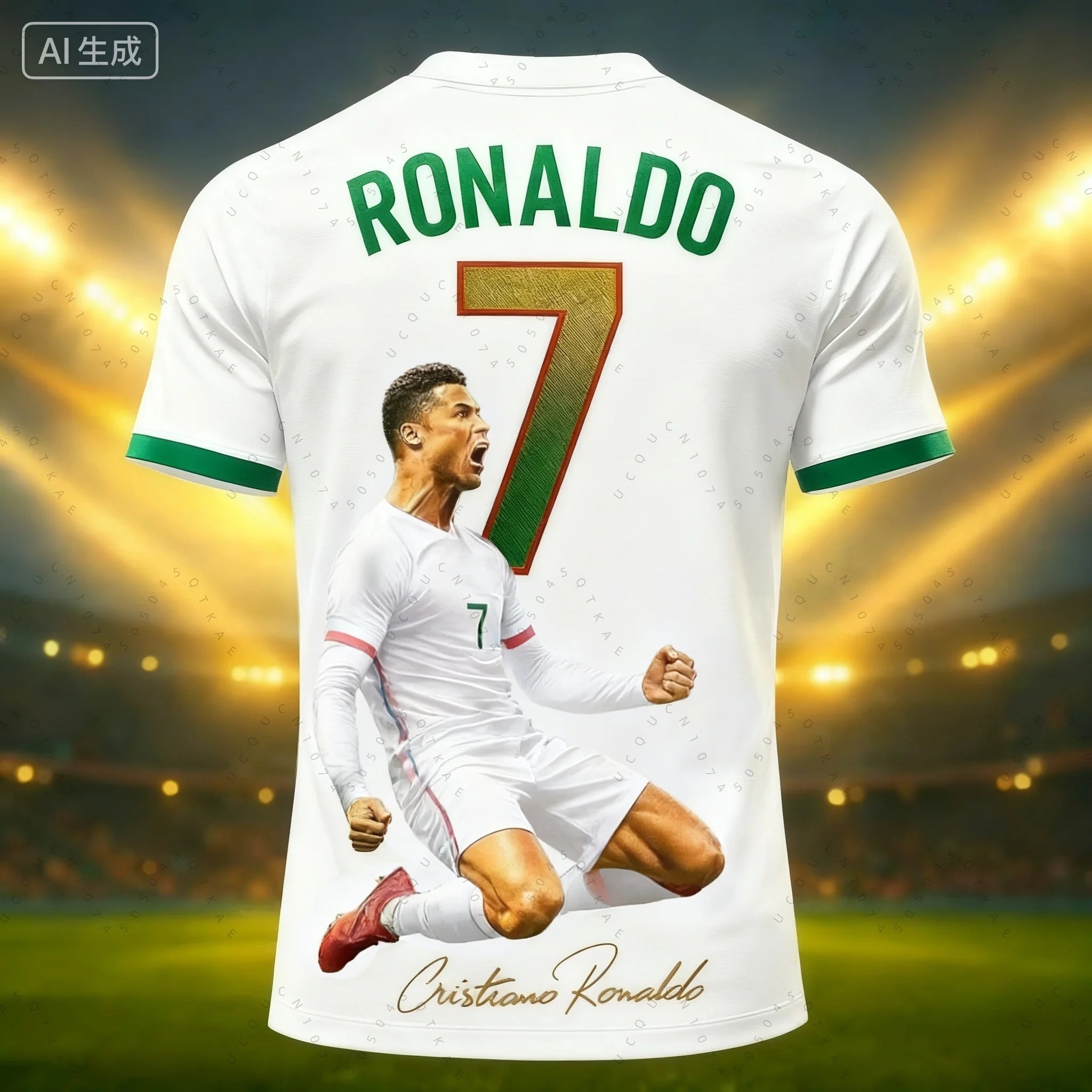2026 Football Jersey 3d Printed No.7 Ronaldo Boy Girl Training Women's Sports Breathable Short Sleeve Kids Men Cycling T-Shirts
