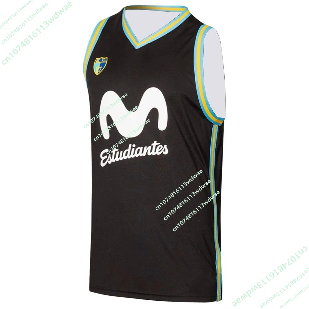 25/26 New Spanish Basketball League Jersey Mens Basketball Sports Vest CB Estudiantes Jersey Kid Vest Quick Drying Cheering Team