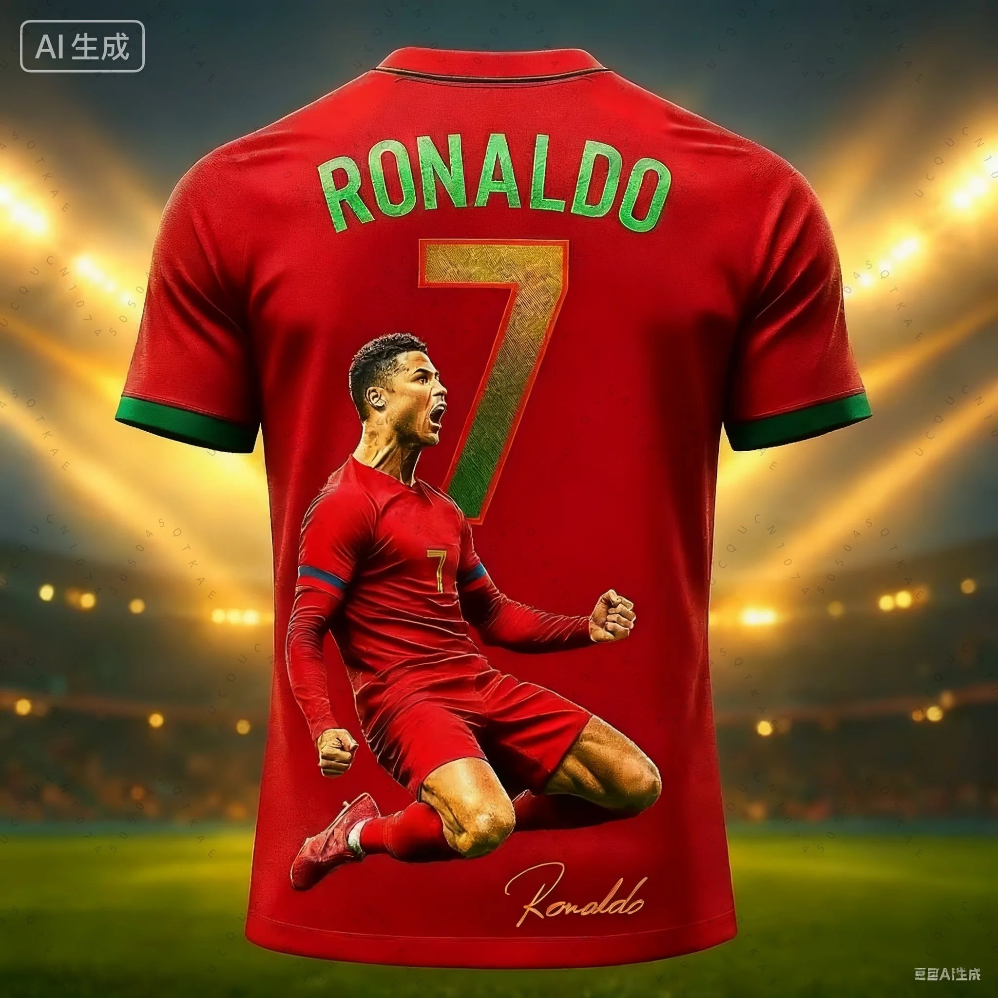 2026 Football Jersey 3d Printed No.7 Ronaldo Boy Girl Training Women's Sports Breathable Short Sleeve Kids Men Cycling T-Shirts