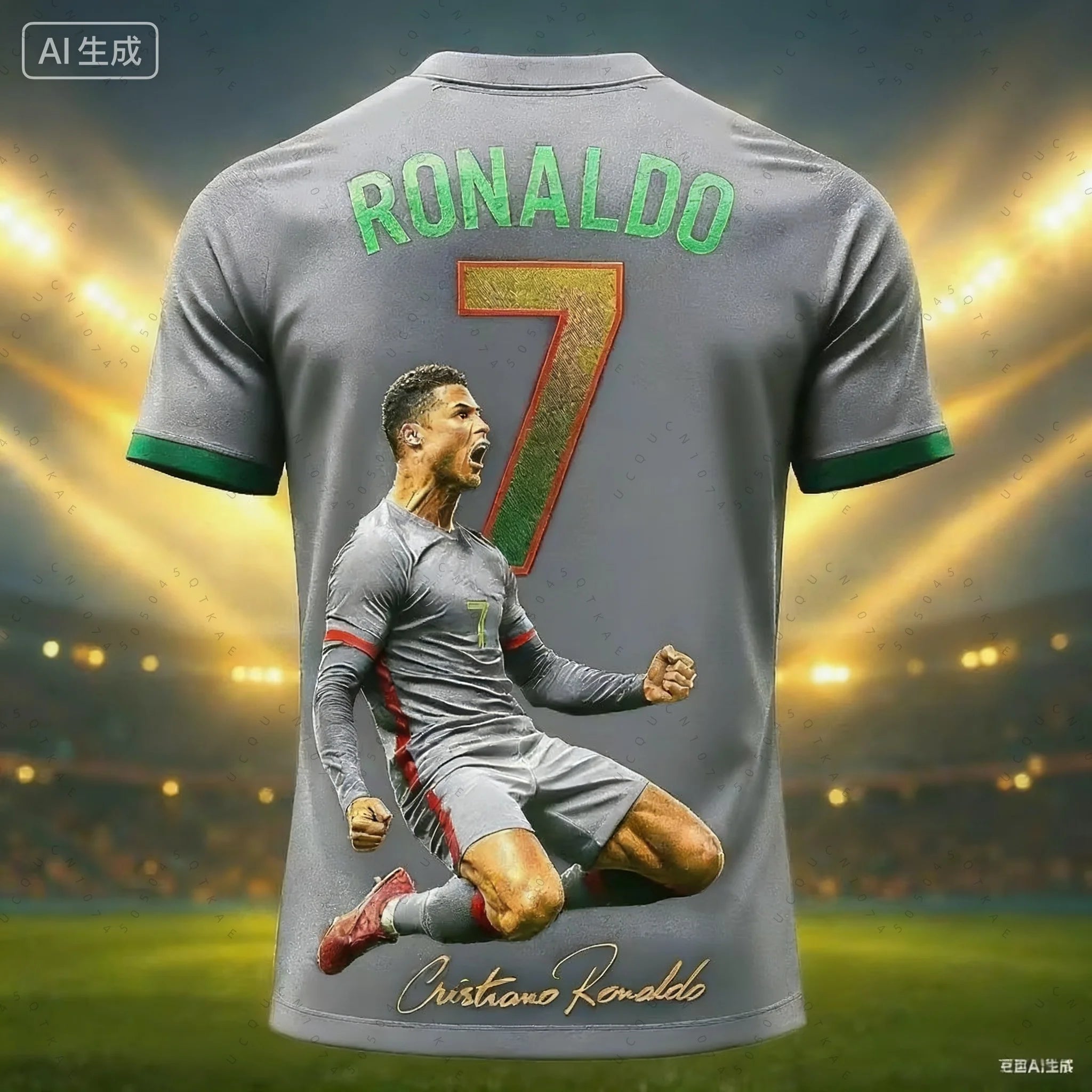 2026 Football Jersey 3d Printed No.7 Ronaldo Boy Girl Training Women's Sports Breathable Short Sleeve Kids Men Cycling T-Shirts