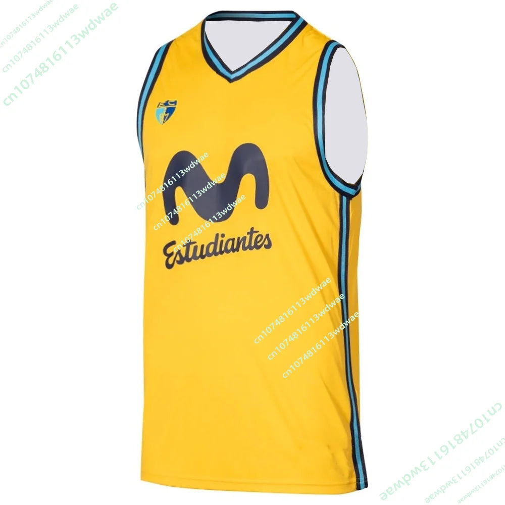 25/26 New Spanish Basketball League Jersey Mens Basketball Sports Vest CB Estudiantes Jersey Kid Vest Quick Drying Cheering Team